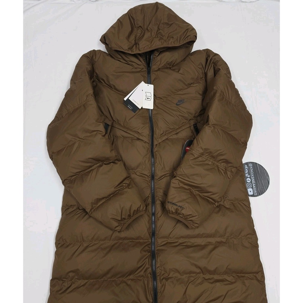Nike Mens Storm-Fit Primaloft Windrunner Parka Jacket Brown DR9609-451 Size L